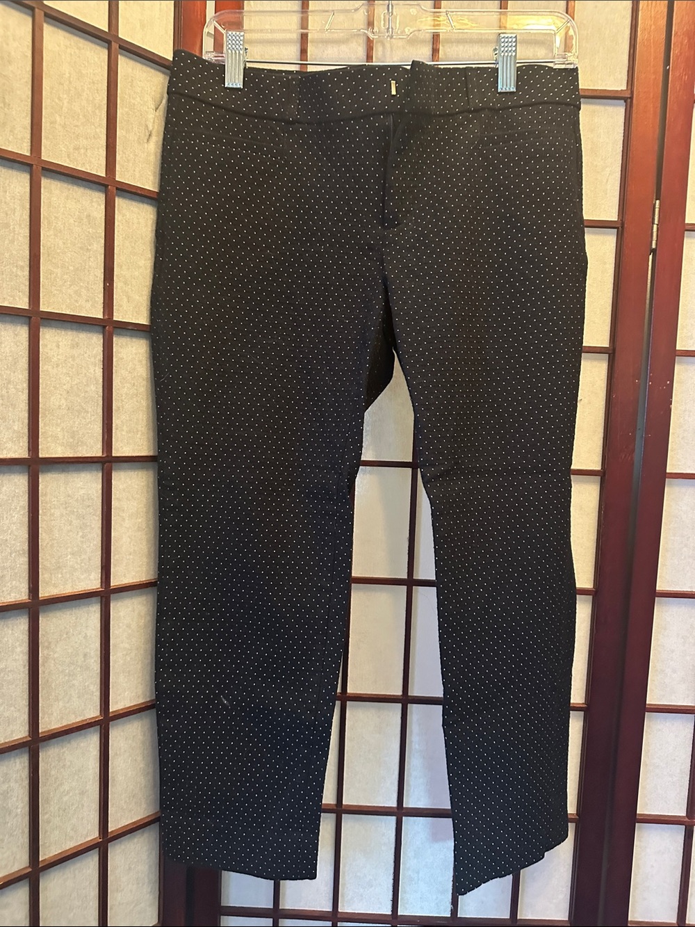 Banana Republic Black Microdot Capris